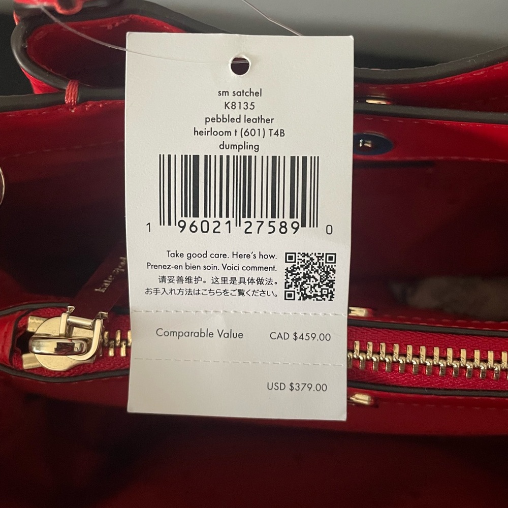 Kate Spade Cherry Red Satchel - Picture 4 of 4